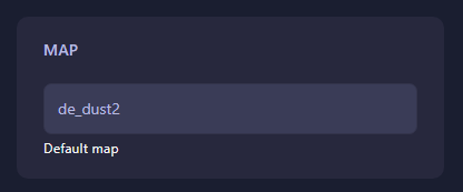 Change Counter Strike Source map in server settings