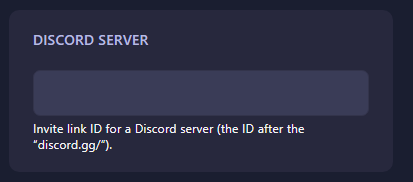 Discord Server Field