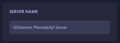 Change Icarus server name in GGServers panel