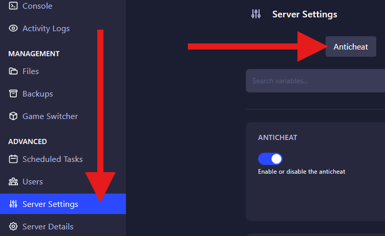 GGServers Impostor (Among Us) Anti Cheat settings