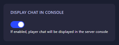 Display Chat in Console setting for RimWorld Together