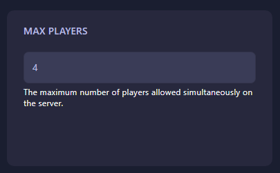 Max Players Sons of the Forest Server Settings