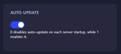 Enable Auto-Update for The Forest server in GGServers panel