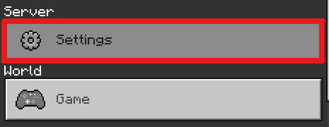 Minecraft server settings