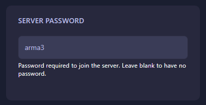 arma 3 change server password