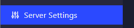 Server Settings Button