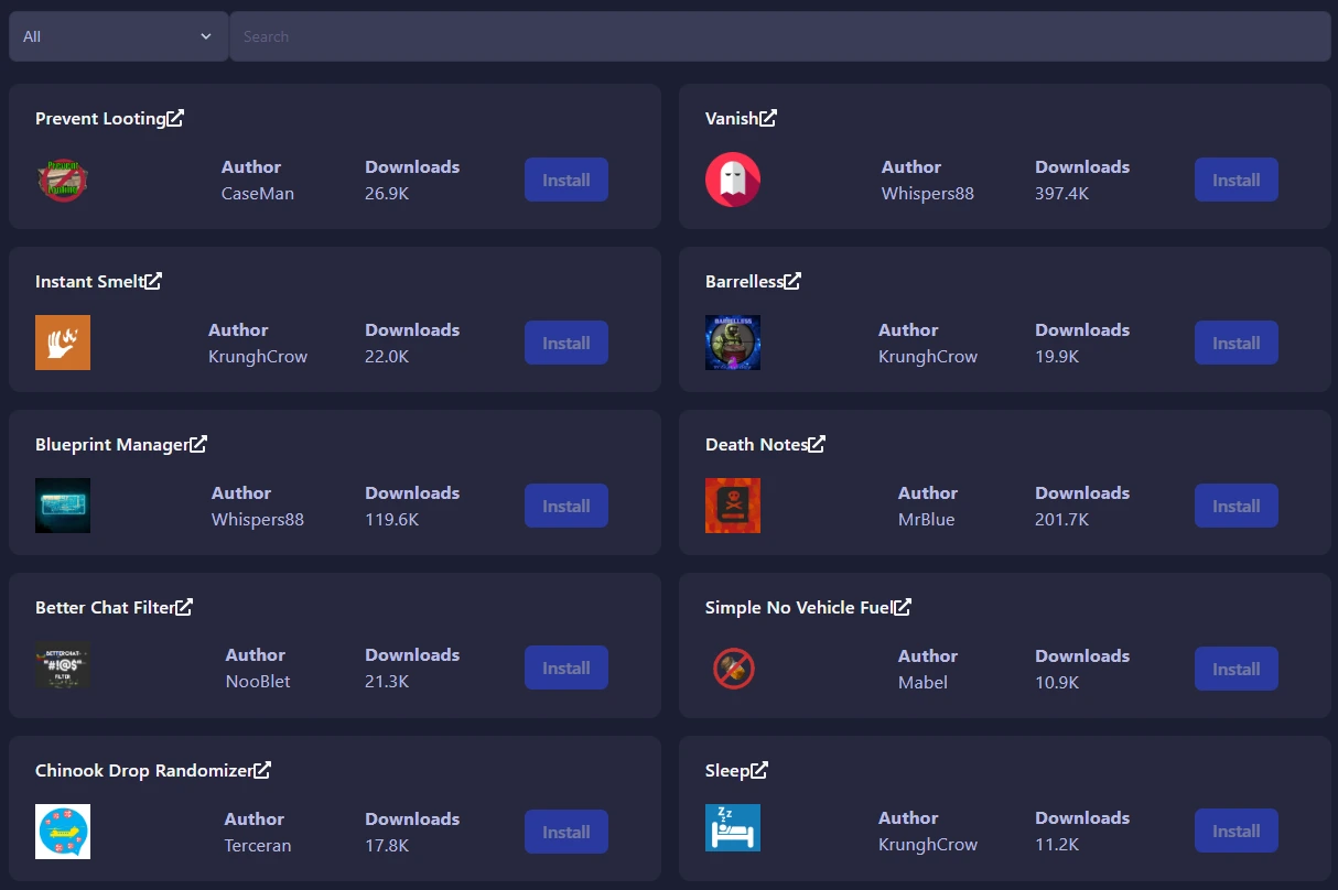 Rust Plugin Installer