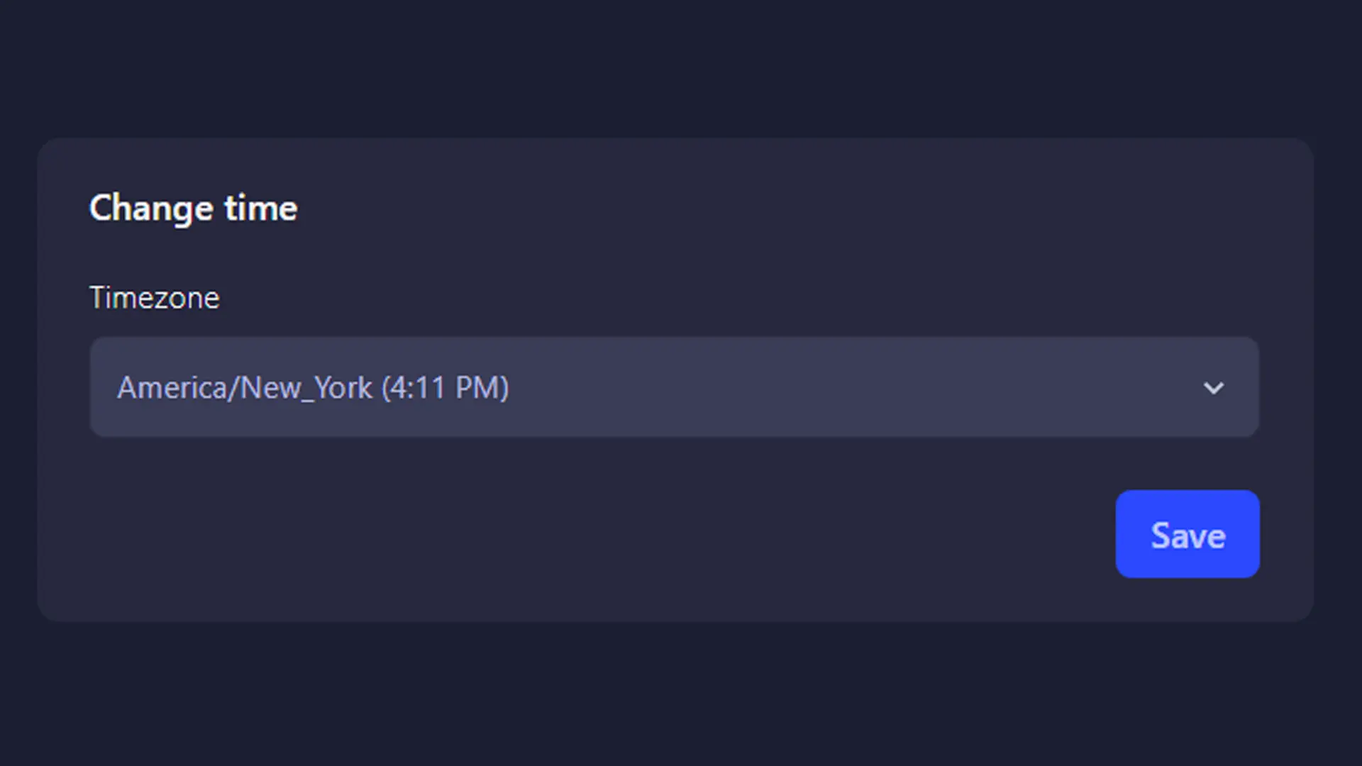 Change Server Timezone