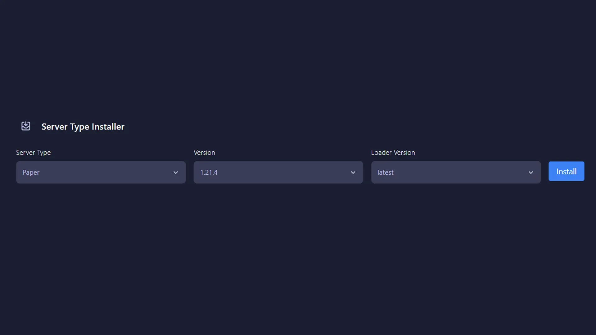 Free Server Type Switching Feature
